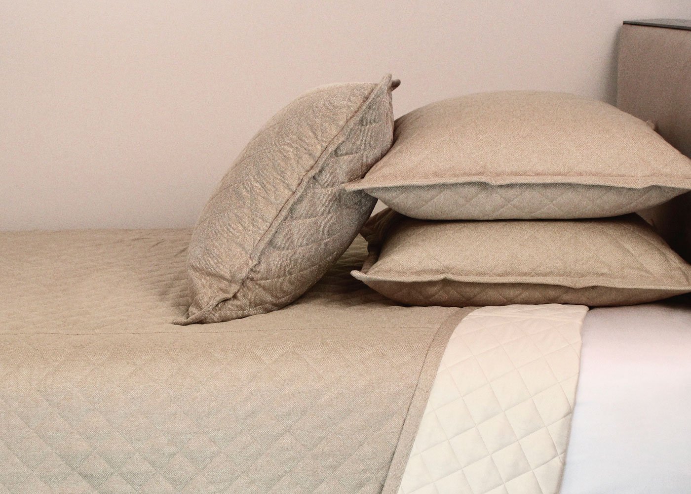 Baby Basket Diamond Quilted Coverlet and Euro Sham Set by Ann Gish