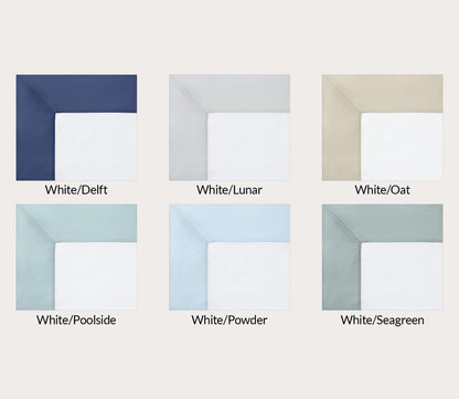 Casida Cotton Pillow Sham in 6 Colors by Sferra