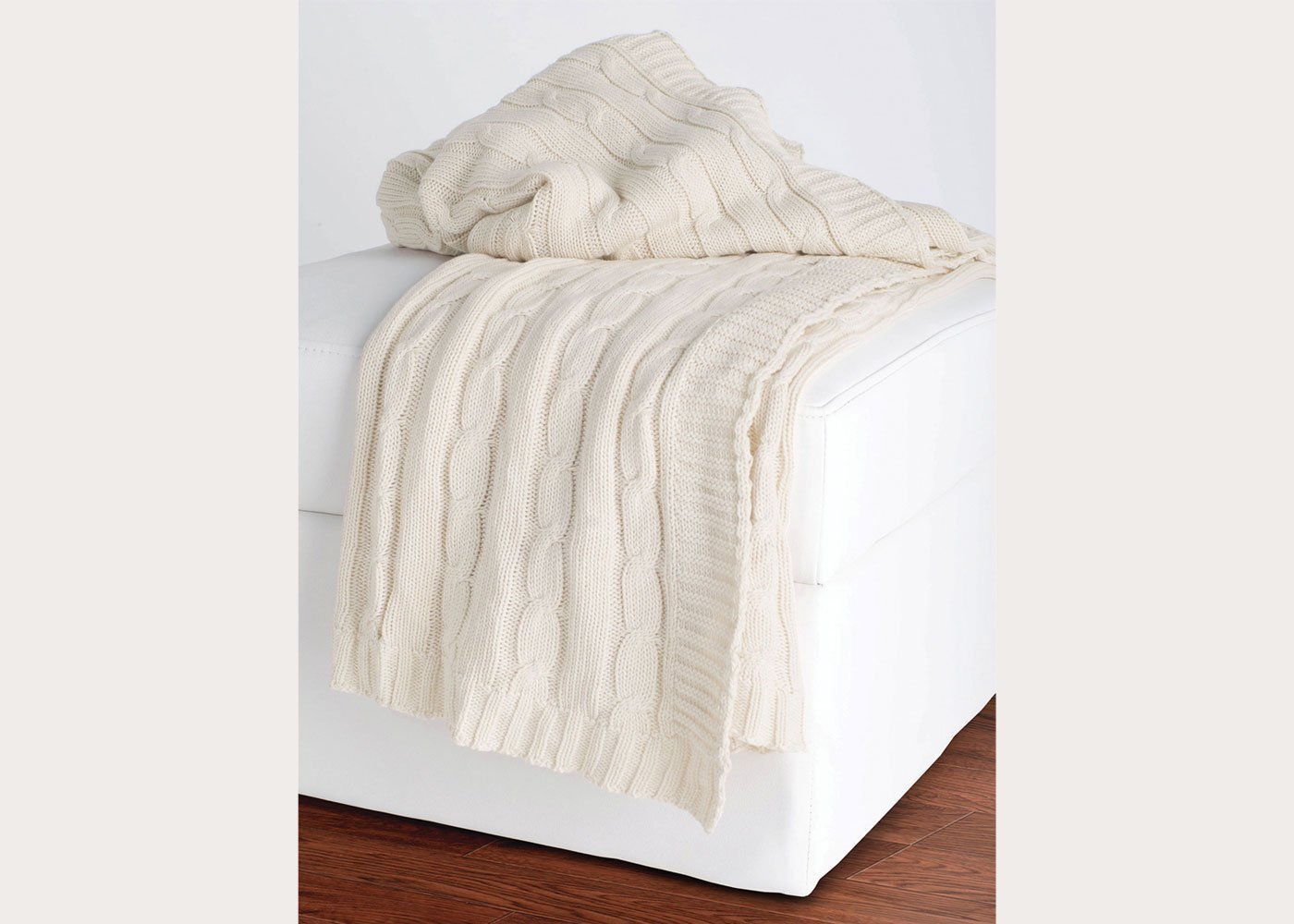 Cable Knit Throw Blanket in 6 Colors by Rizzy Home