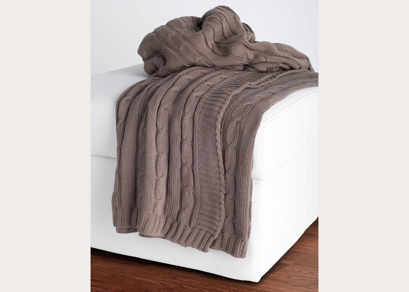 Cable Knit Throw Blanket in 6 Colors by Rizzy Home