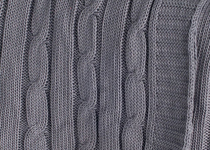 Cable Knit Throw Blanket in 6 Colors by Rizzy Home