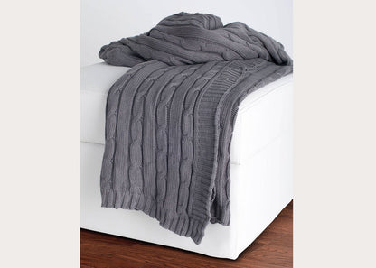 Cable Knit Throw Blanket in 6 Colors by Rizzy Home