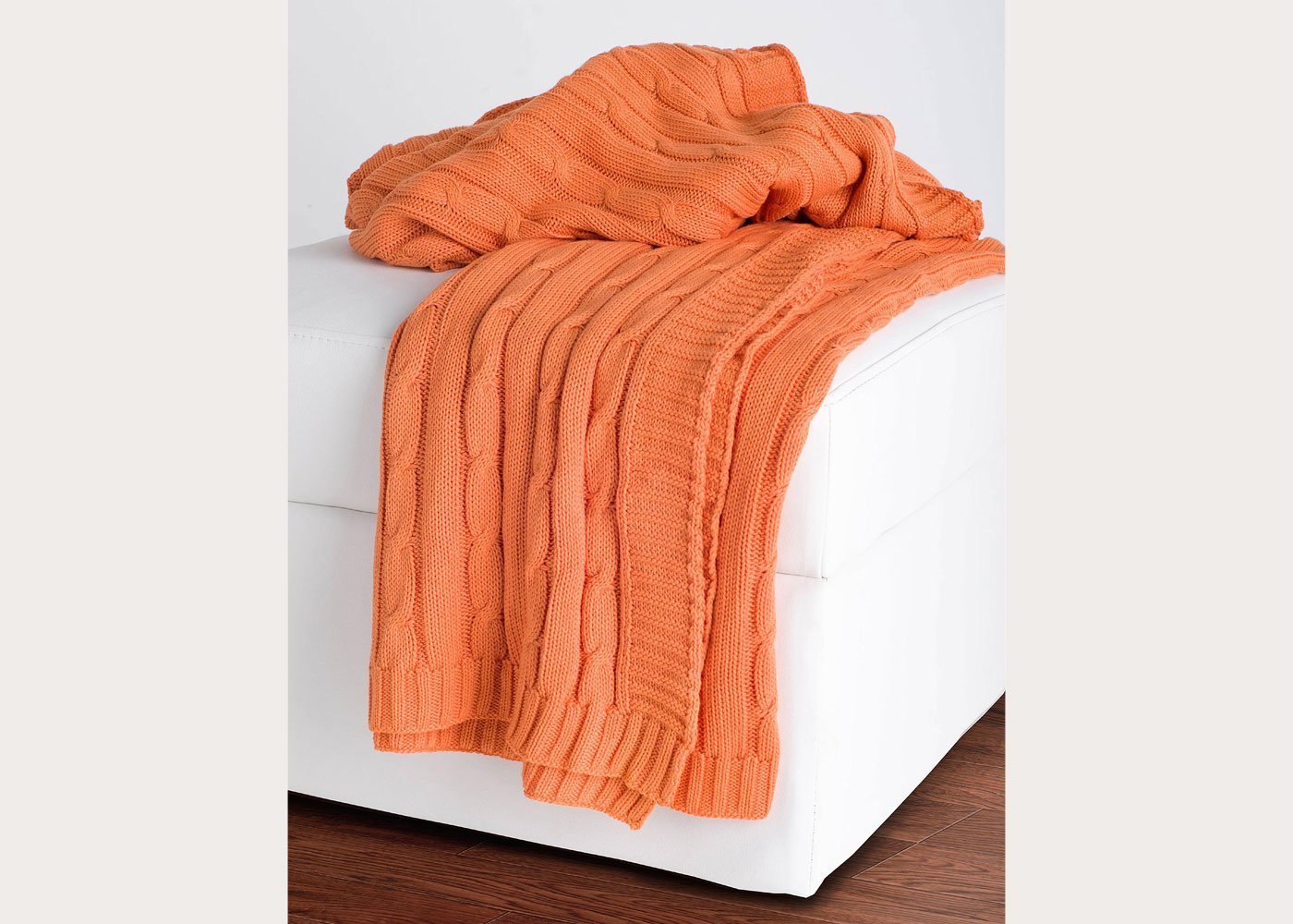 Cable Knit Throw Blanket in 6 Colors