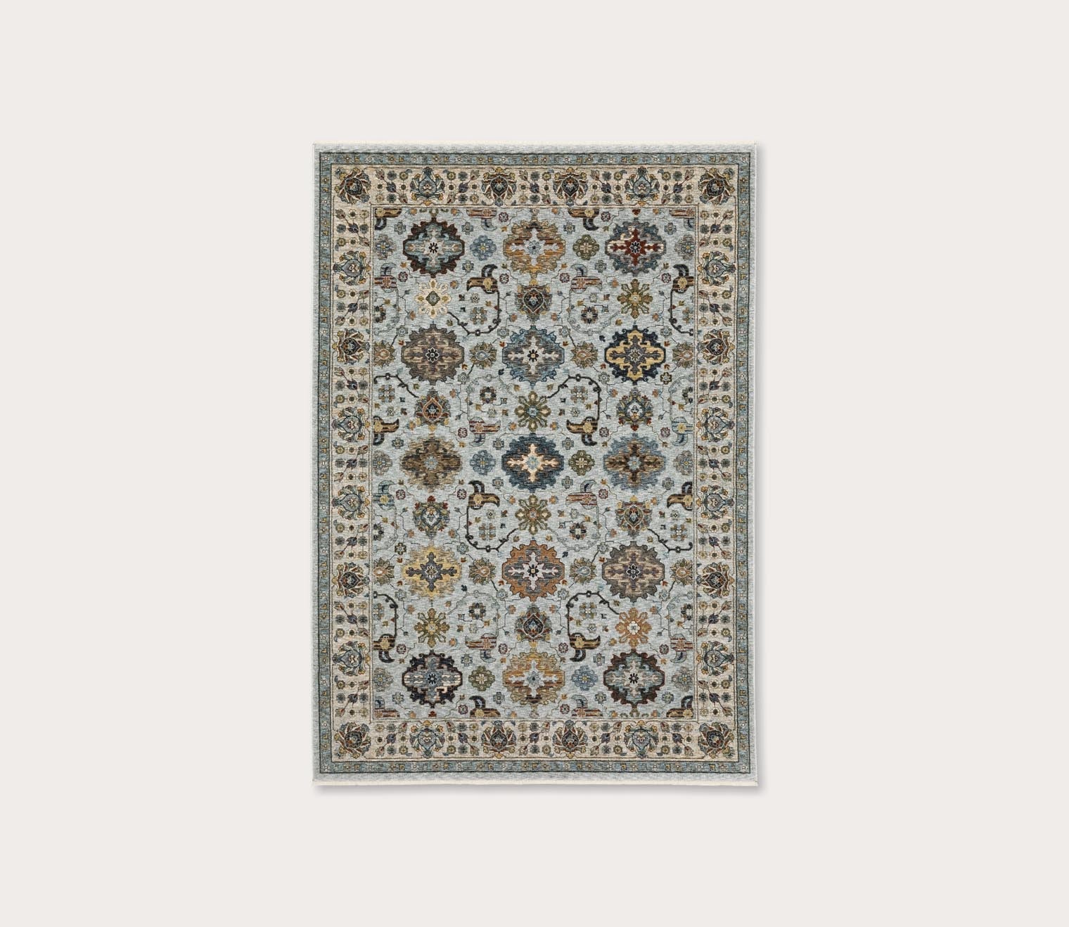 Aberdeen Traditional Floral Medallion Rug