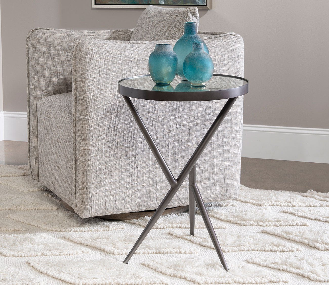 Absalom Round Accent Table