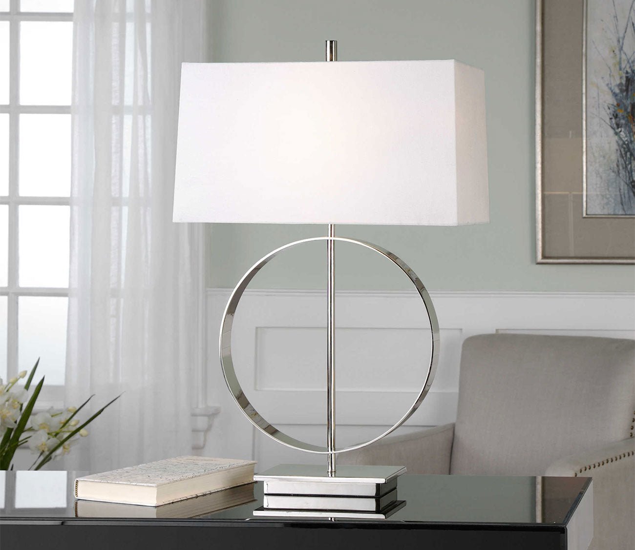 Addison Polished Nickel Table Lamp