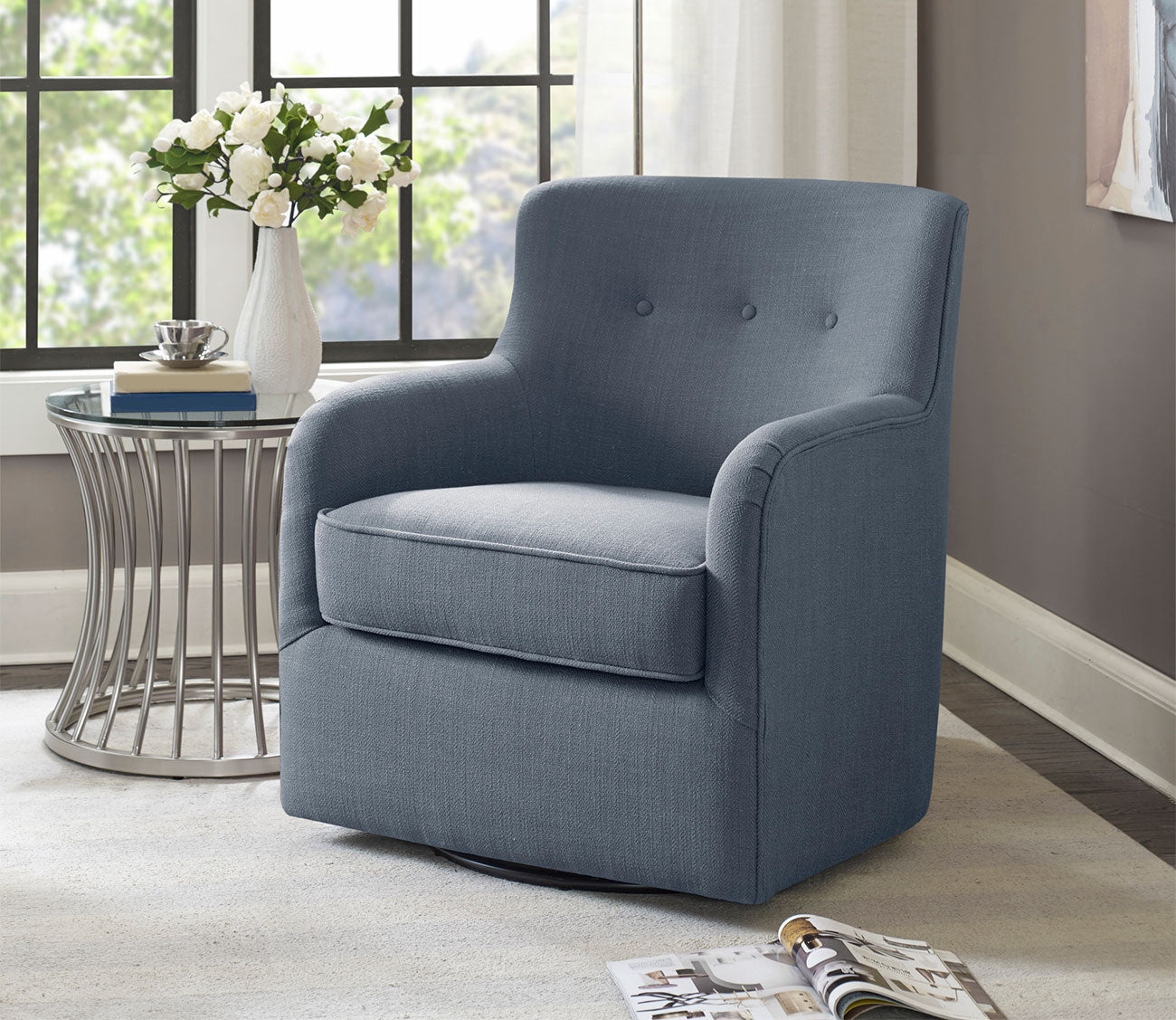 Adele Swivel Accent Chair