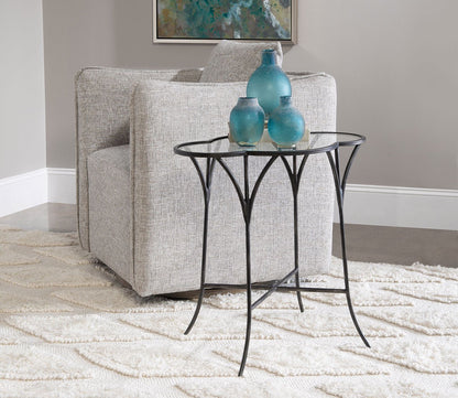 Adhira Glass Accent Table by Uttermost