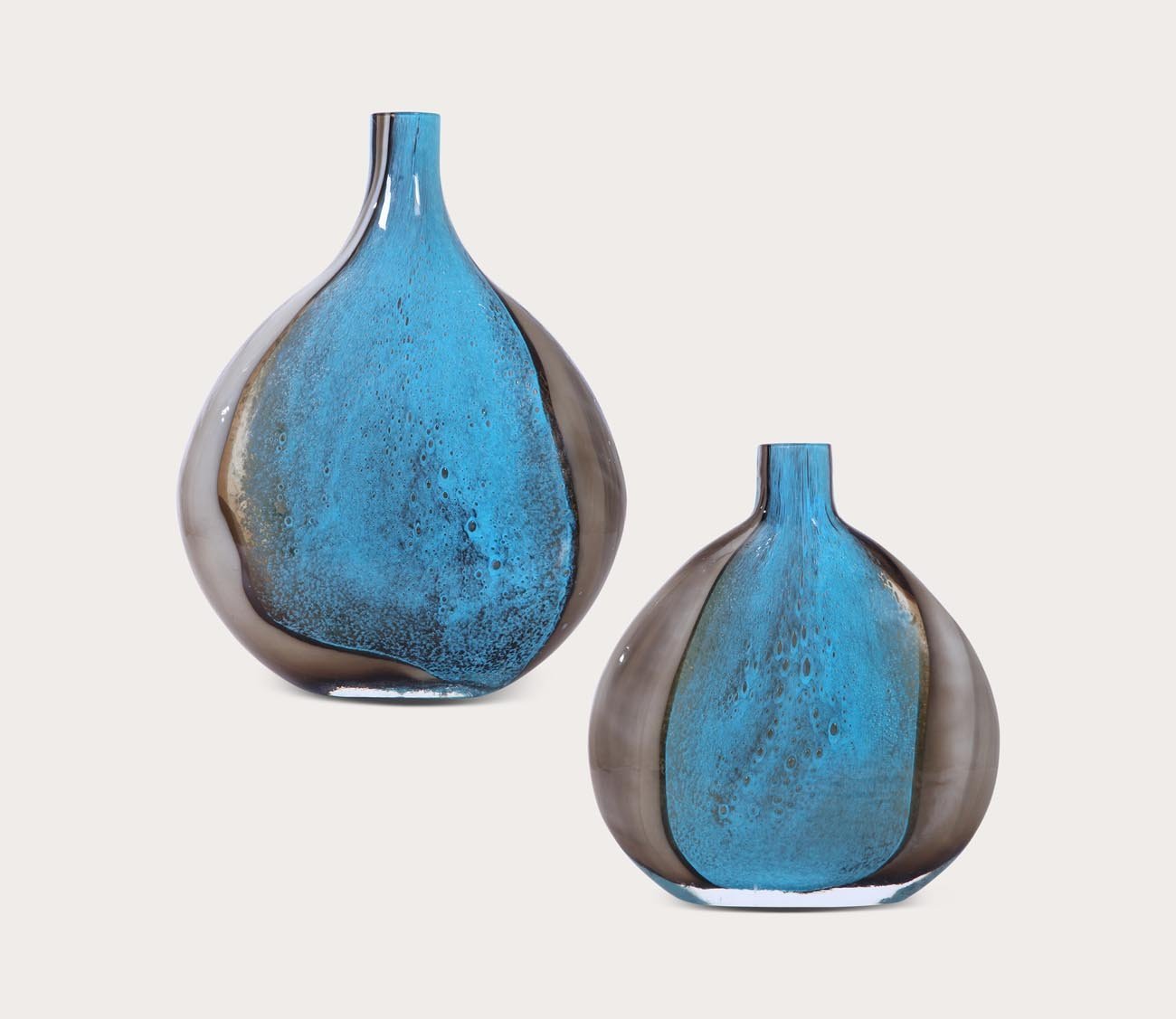 Adrie Art Glass Vases Set of 2 by Uttermost