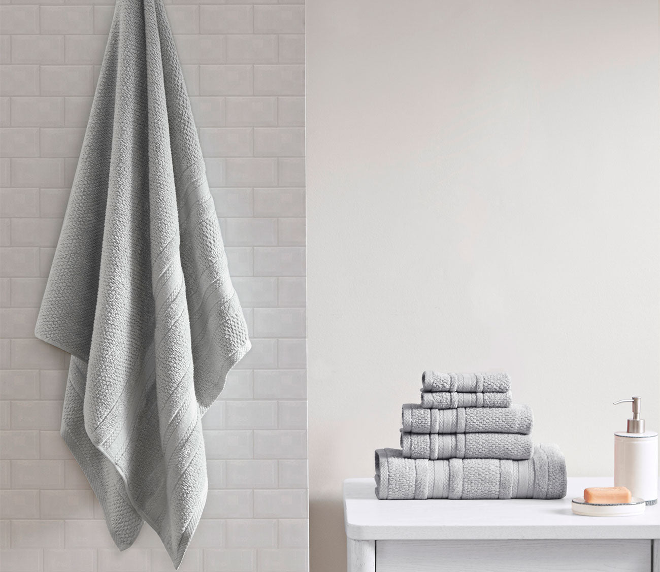 Adrien 6pc Bath Towel Set by Madison Park Essentials