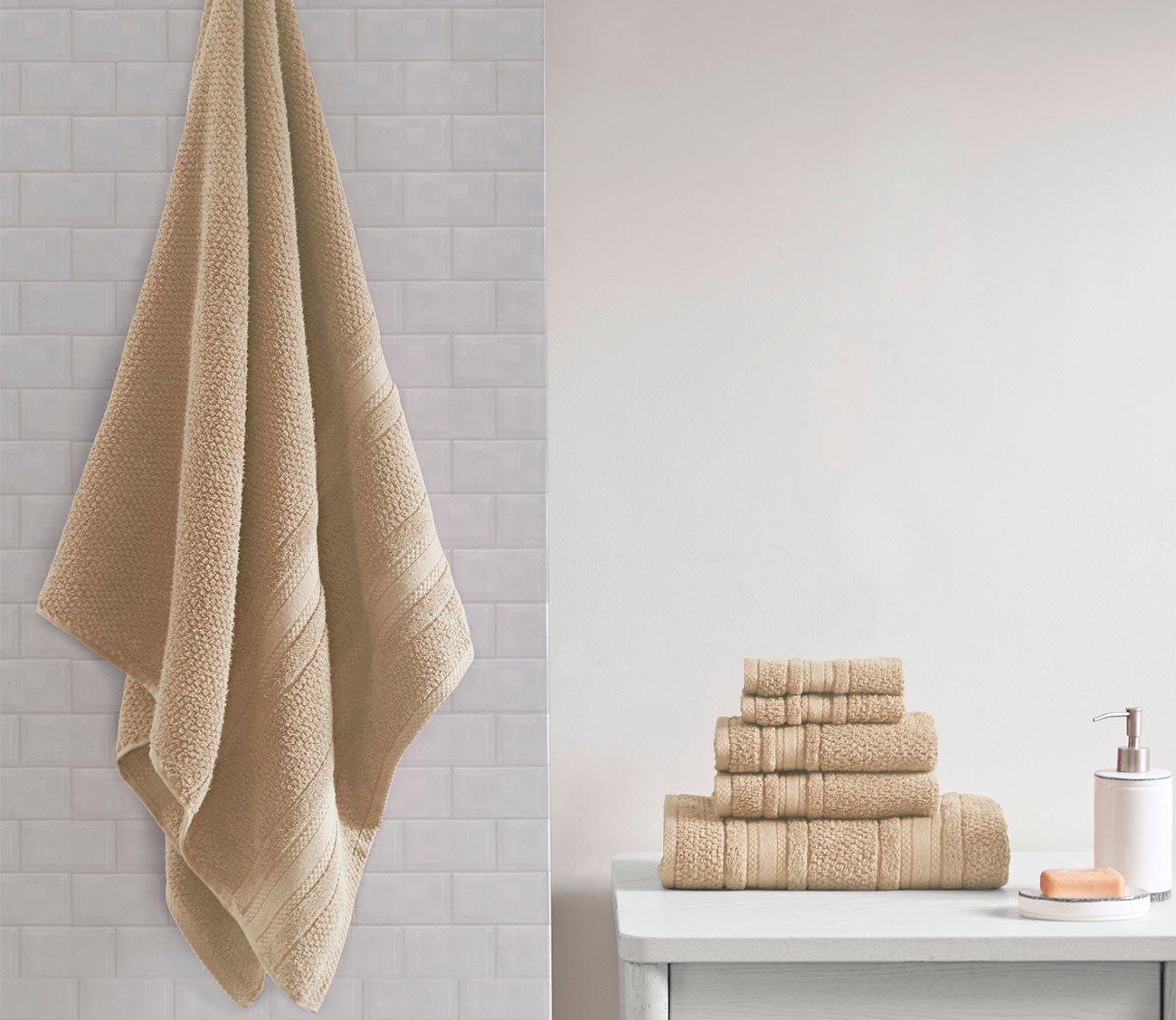 Adrien 6pc Bath Towel Set by Madison Park Essentials