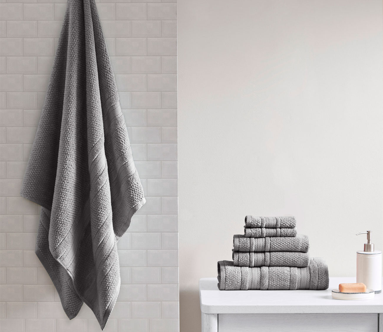Adrien 6pc Bath Towel Set by Madison Park Essentials
