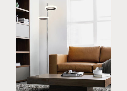 Aerial Antique Nickel Floor Lamp by Nova Lighting