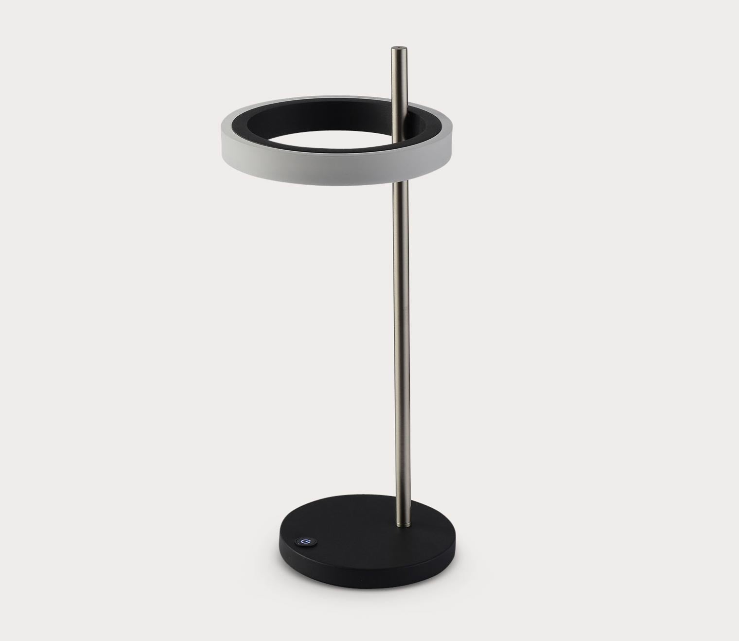 Aerial Antique Nickel Table Lamp