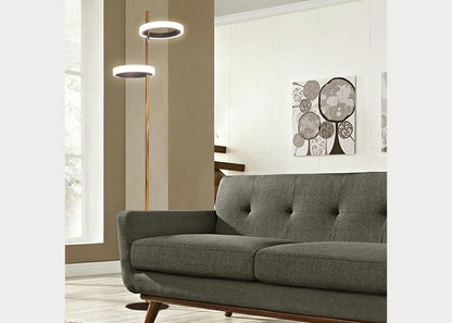 Aerial Weathered Brass Floor Lamp by Nova Lighting