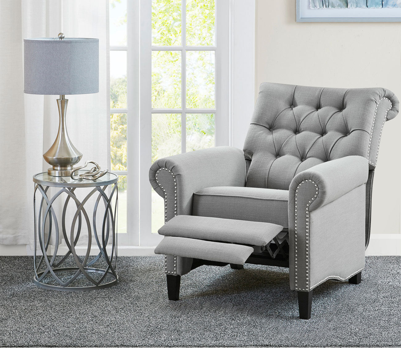 Aidan Push Back Recliner Chair by Madison Park