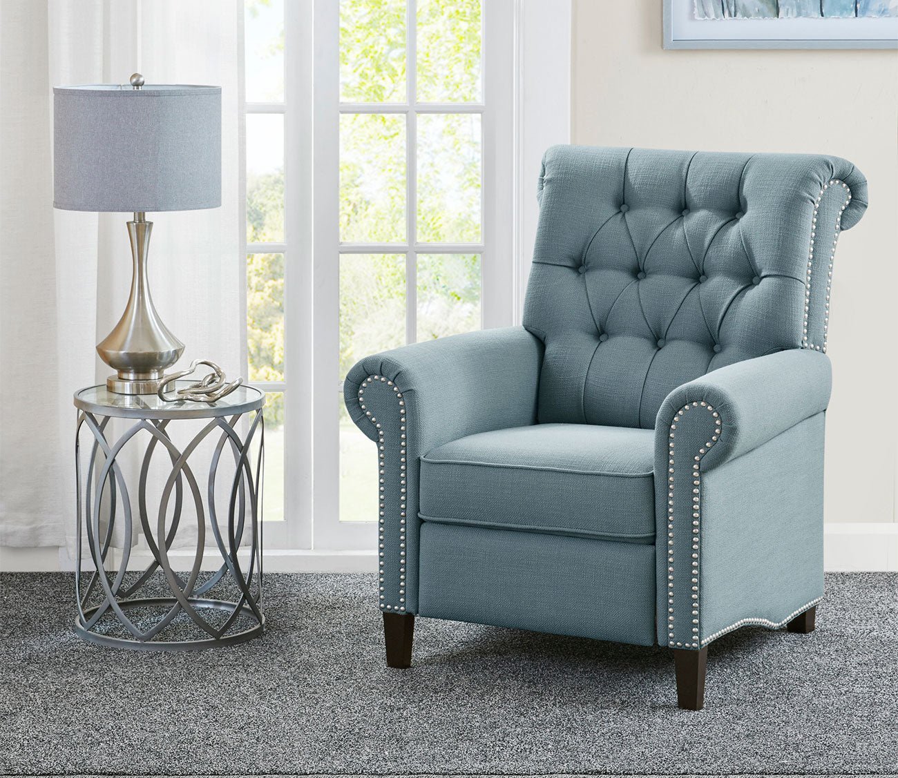 Aidan Push Back Recliner Chair by Madison Park