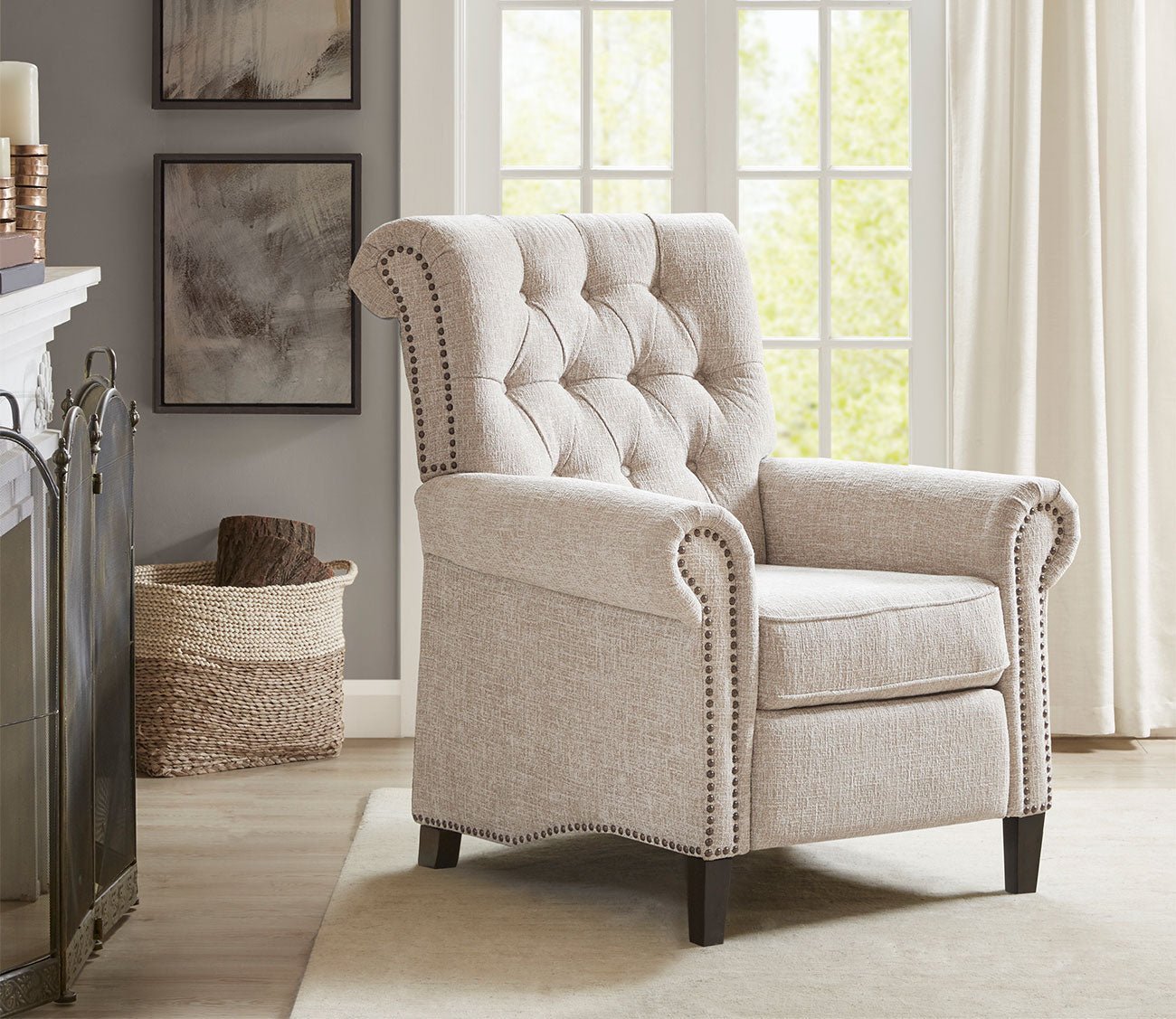 Aidan Push Back Recliner Chair by Madison Park