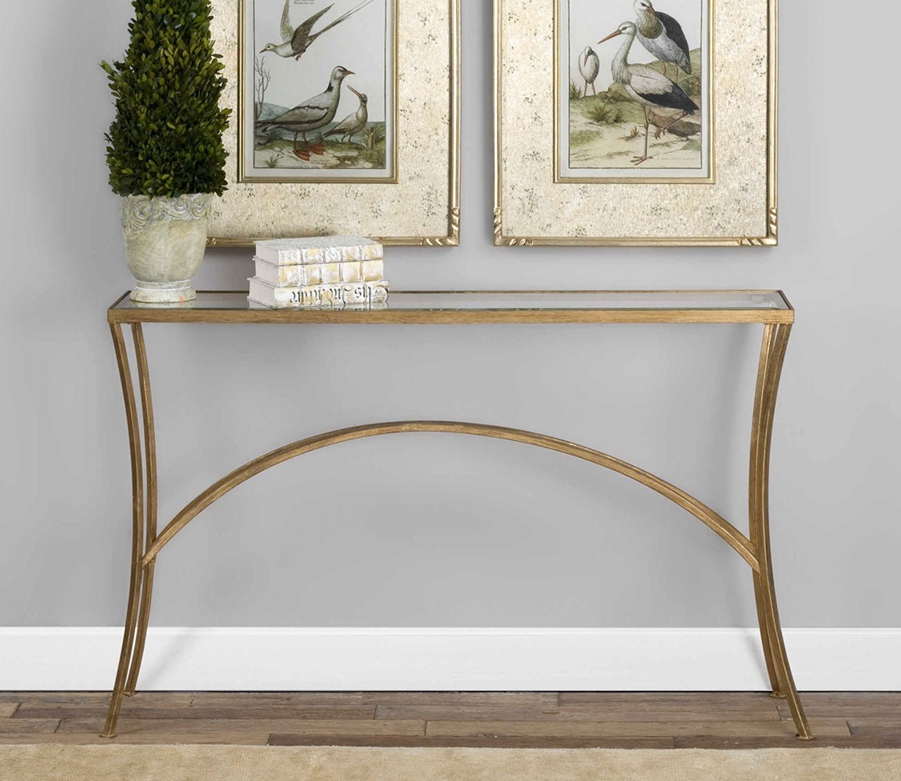 Alayna Gold Console Table