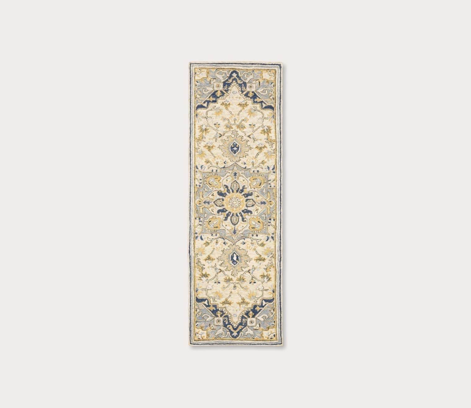 Alfresco Traditional Blue Central Medallion Rug by Oriental Weavers