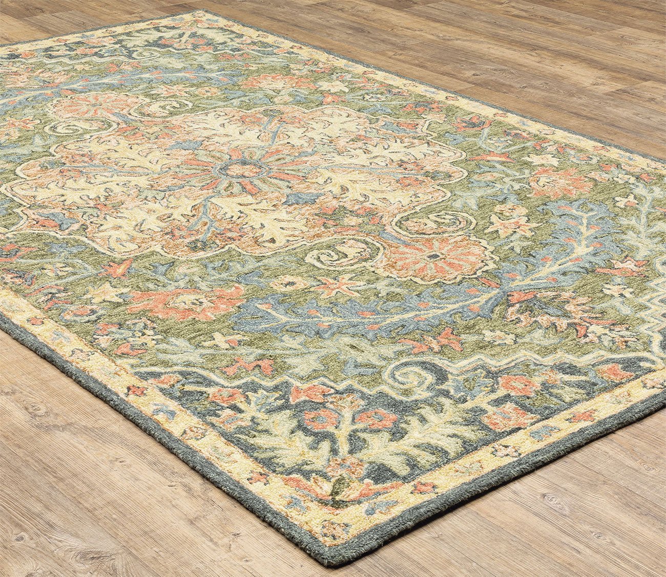 Alfresco Traditional Central Medallion Rug