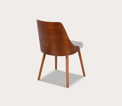 Anabelle Mid Century Walnut Wood Chair by LumiSource