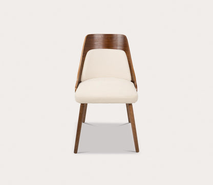 Anabelle Mid Century Walnut Wood Chair by LumiSource