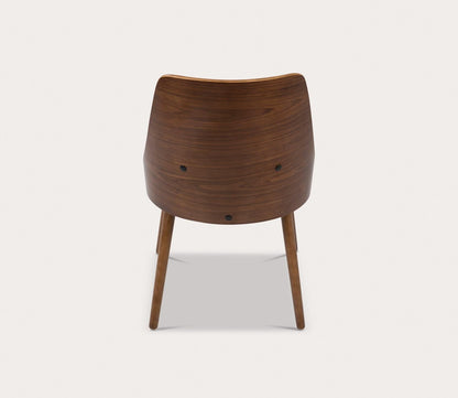 Anabelle Mid Century Walnut Wood Chair by LumiSource
