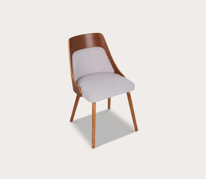 Anabelle Mid Century Walnut Wood Chair by LumiSource
