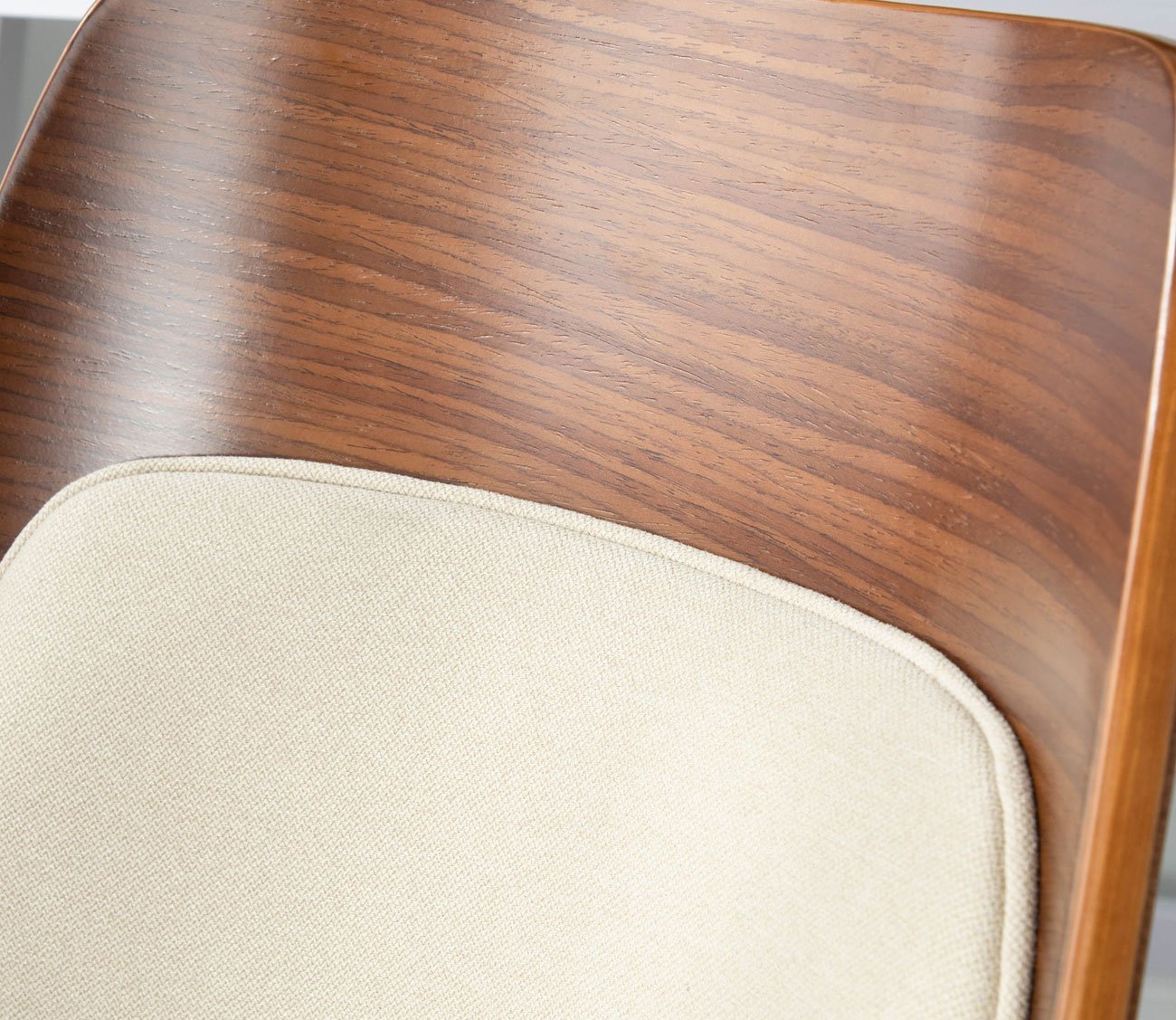 Anabelle Mid Century Walnut Wood Chair by LumiSource