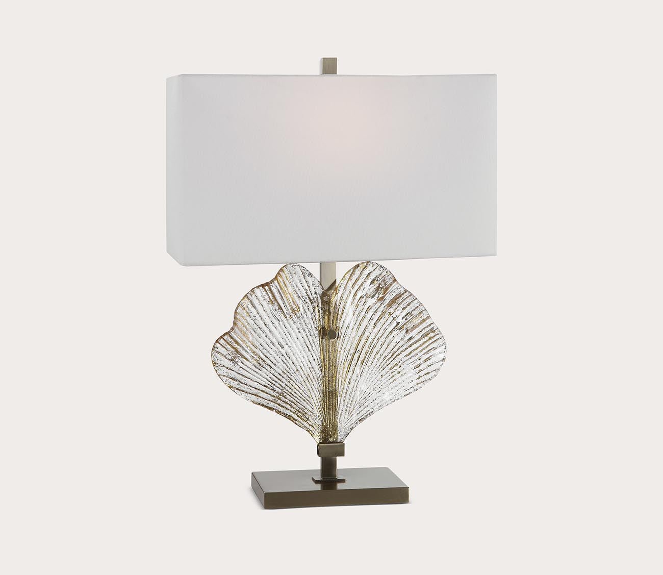Anara Glass Leaf Table Lamp by Uttermost