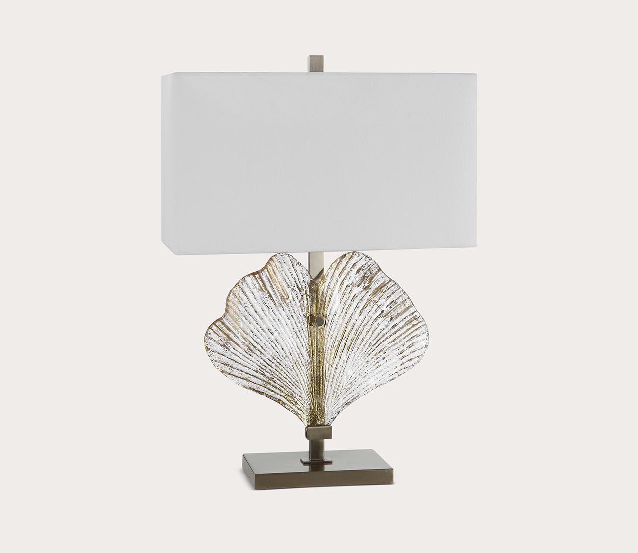 Anara Glass Leaf Table Lamp by Uttermost