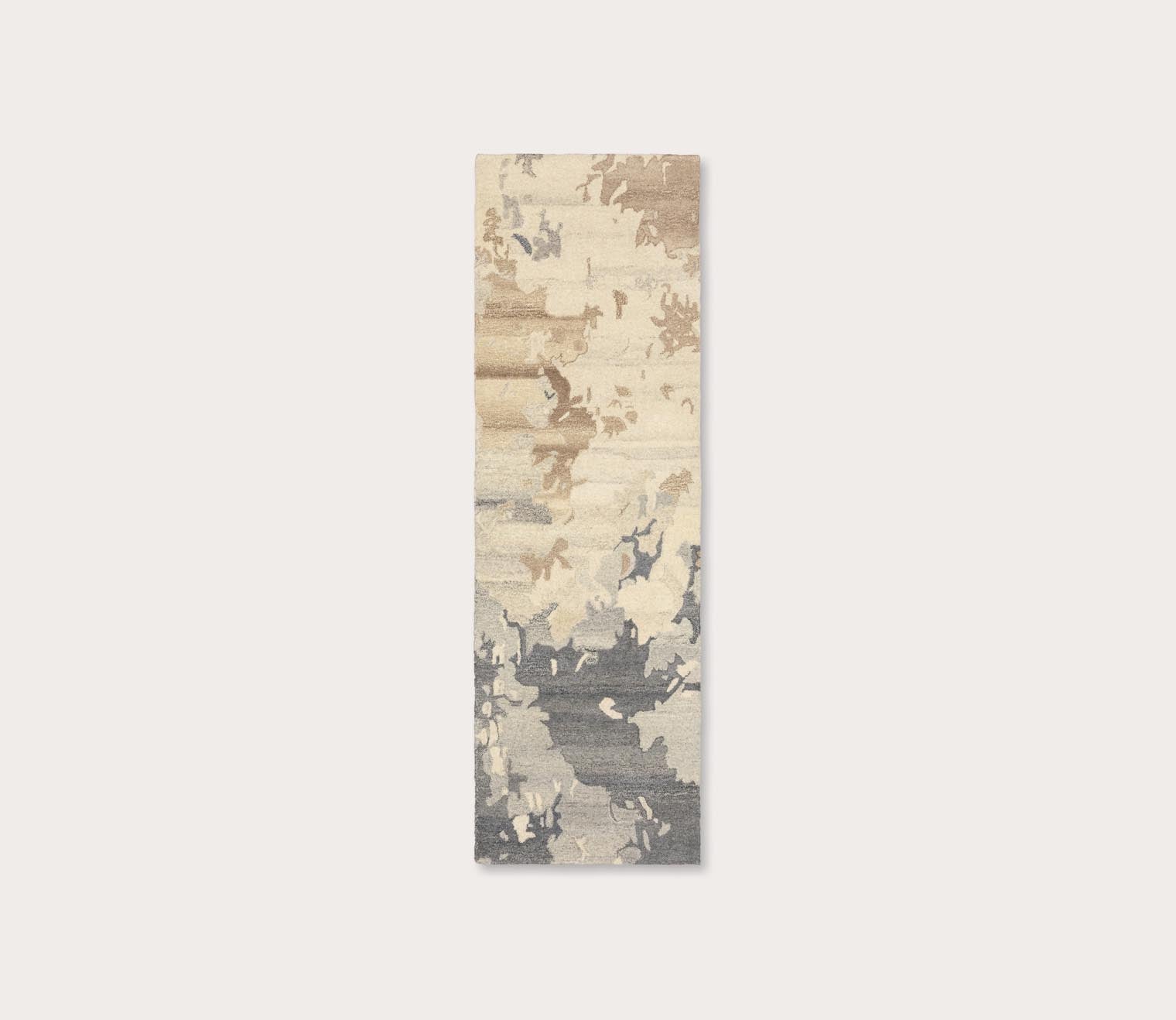 Anastasia Contemporary Gradient Beige Charcoal Abstract Rug by Oriental Weavers