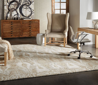 Anastasia Contemporary Grey Ikat Pattern Rug by Oriental Weavers