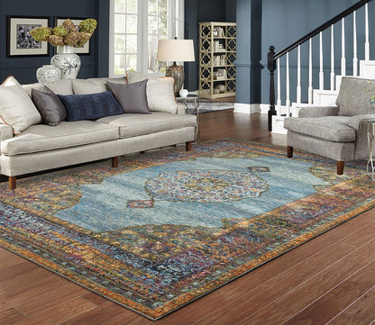 Andorra Traditional Central Oriental Medallion Rug by Oriental Weavers