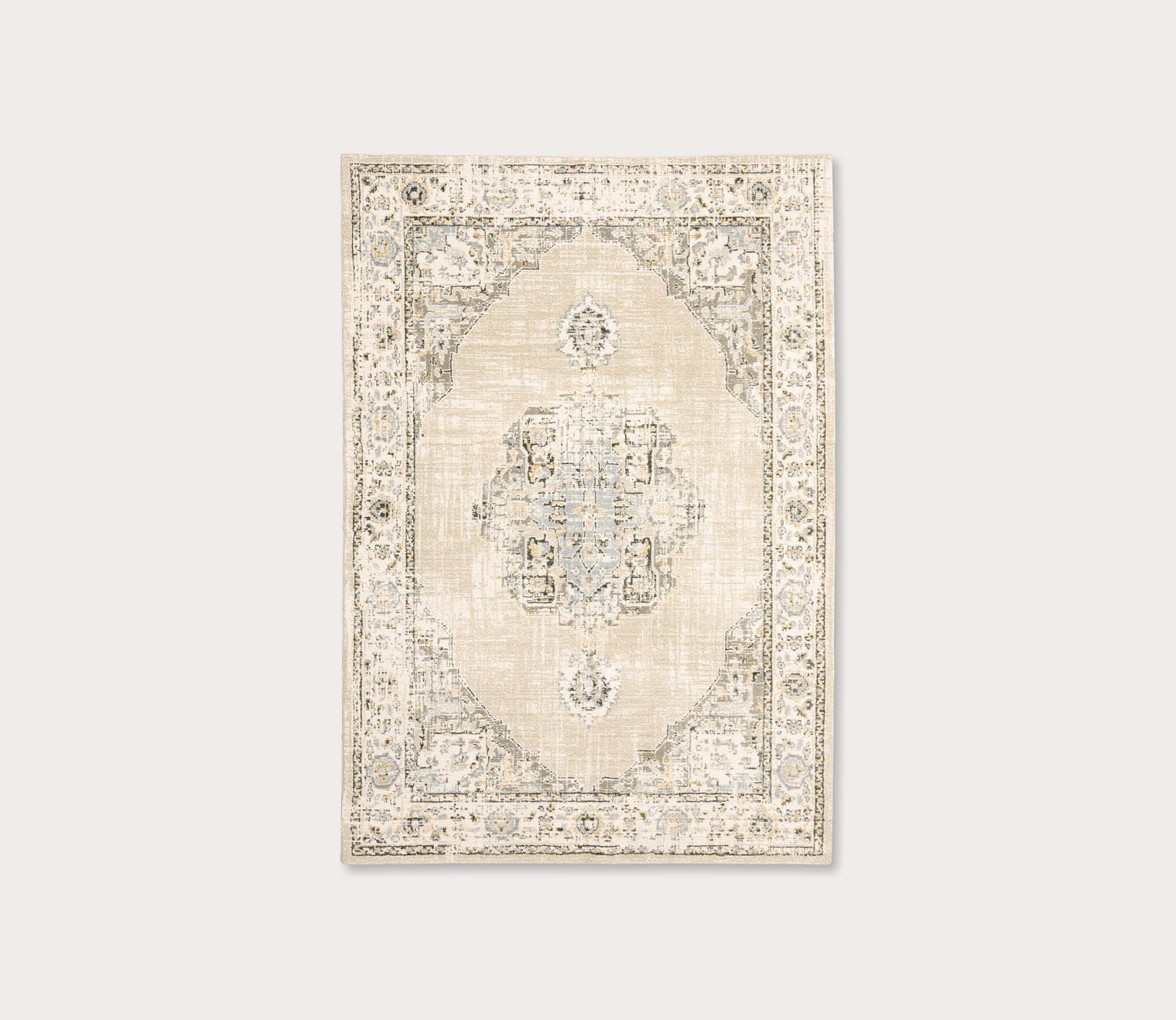 Andorra Traditional Distressed Central Medallion Rug by Oriental Weavers