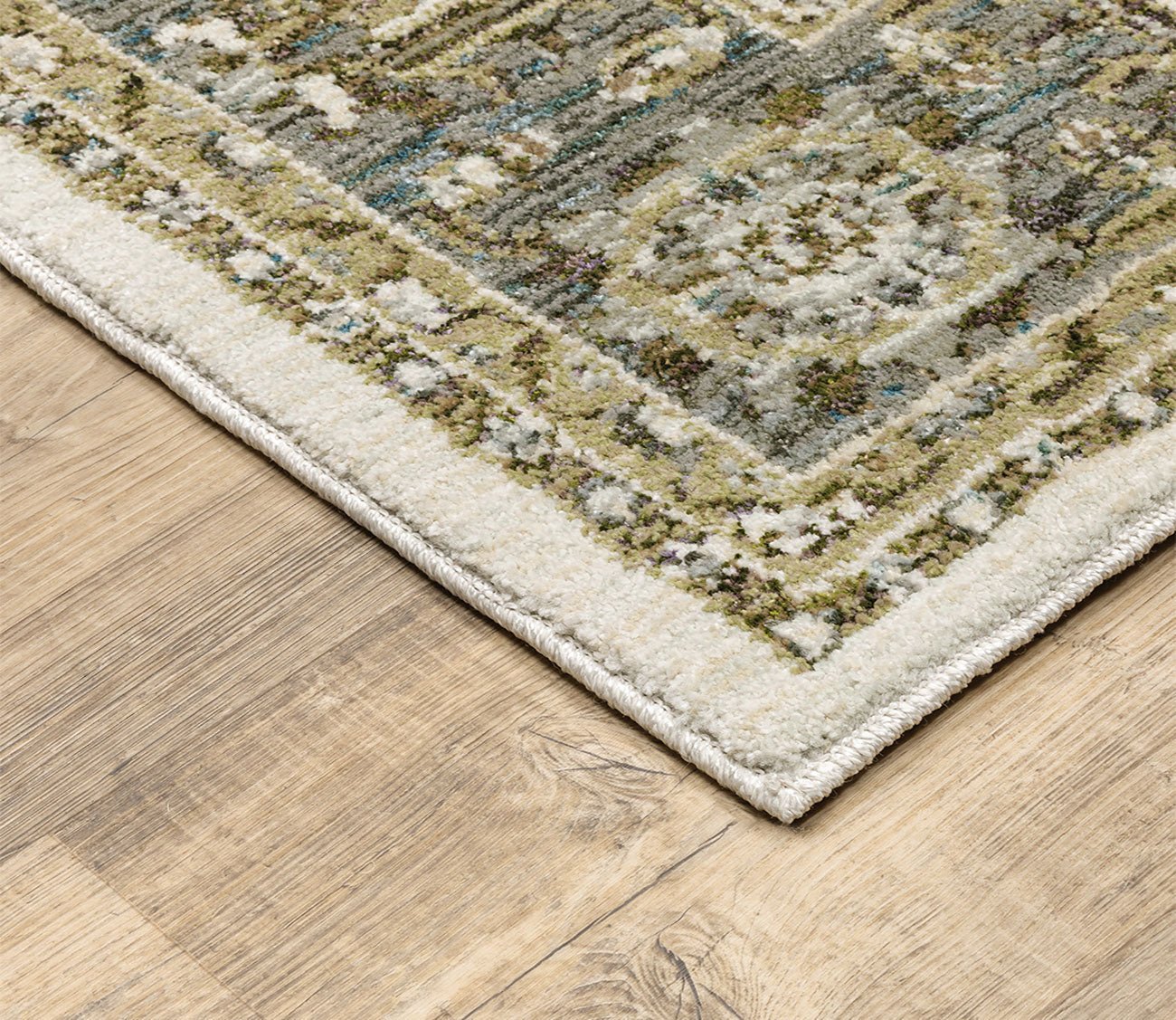 Andorra Traditional Oriental Ivory Geometric Floral Rug by Oriental Weavers