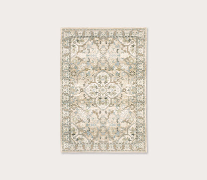 Andorra Traditional Persian Ivory Medallion Rug by Oriental Weavers