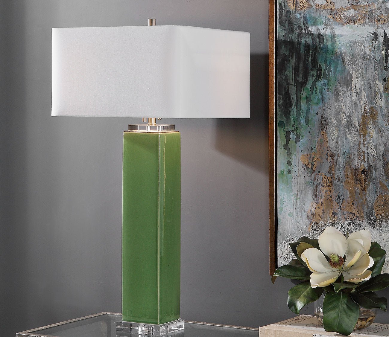 Aneeza Tropical Green Table Lamp