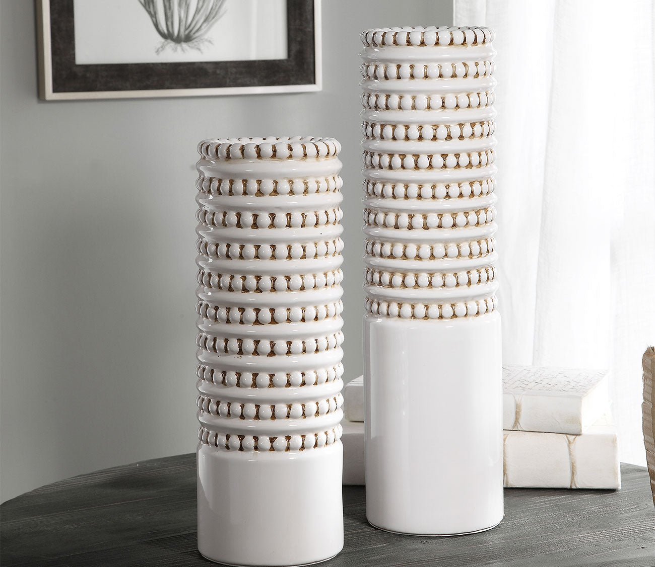 Angelou White Vases