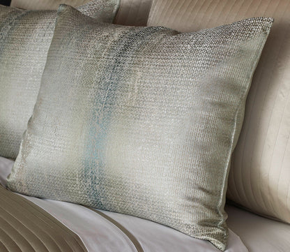 Anguilla Shimmer Ombre Jacquard Throw Pillow by Ann Gish