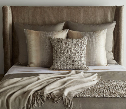 Anguilla Shimmer Ombre Jacquard Throw Pillow by Ann Gish