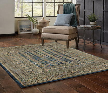 Ankara Persian Geometric Medallion Bordered Rug by Oriental Weavers