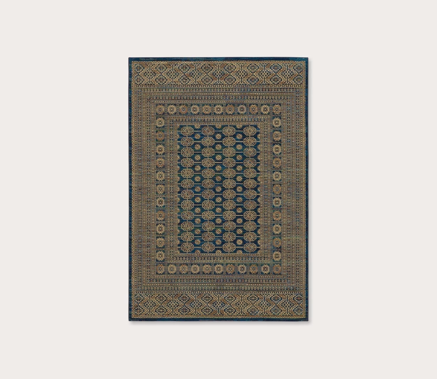 Ankara Persian Geometric Medallion Bordered Rug by Oriental Weavers
