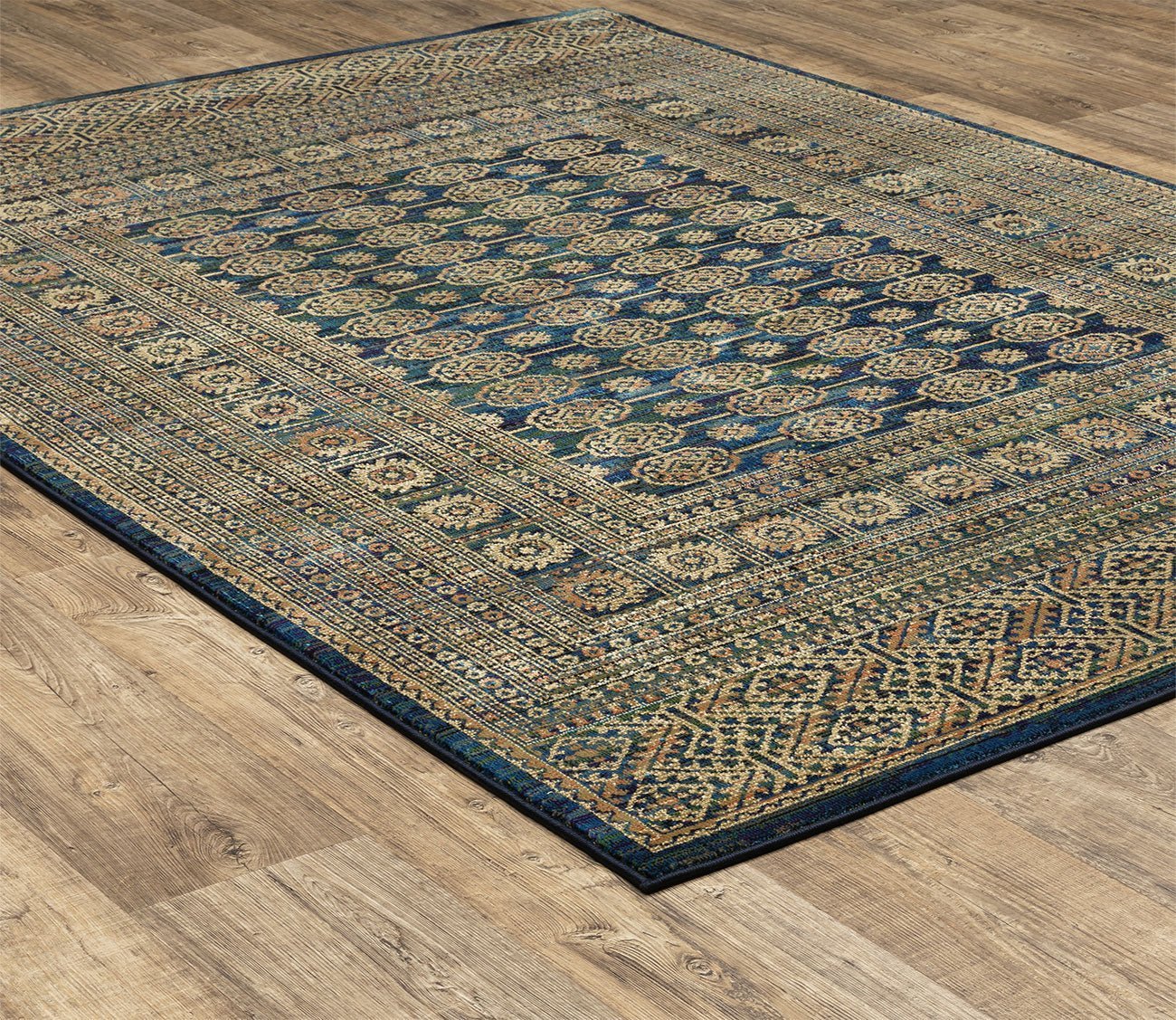 Ankara Persian Geometric Medallion Bordered Rug by Oriental Weavers
