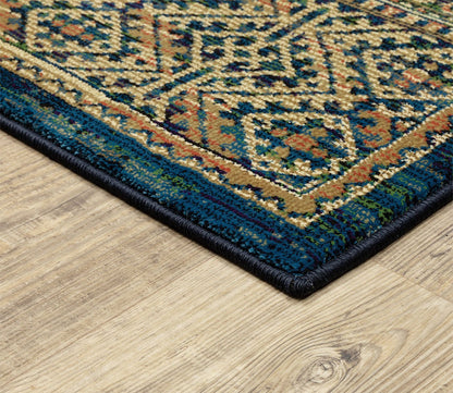 Ankara Persian Geometric Medallion Bordered Rug by Oriental Weavers