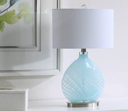 Aquata Glass Table Lamp by Uttermost