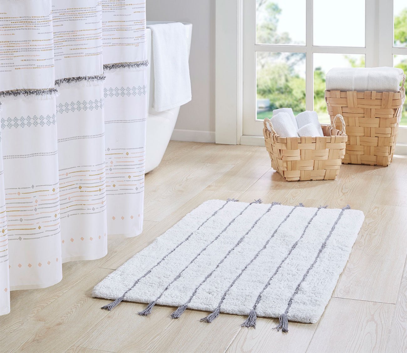 Arbor Bath Rug by INK + IVY