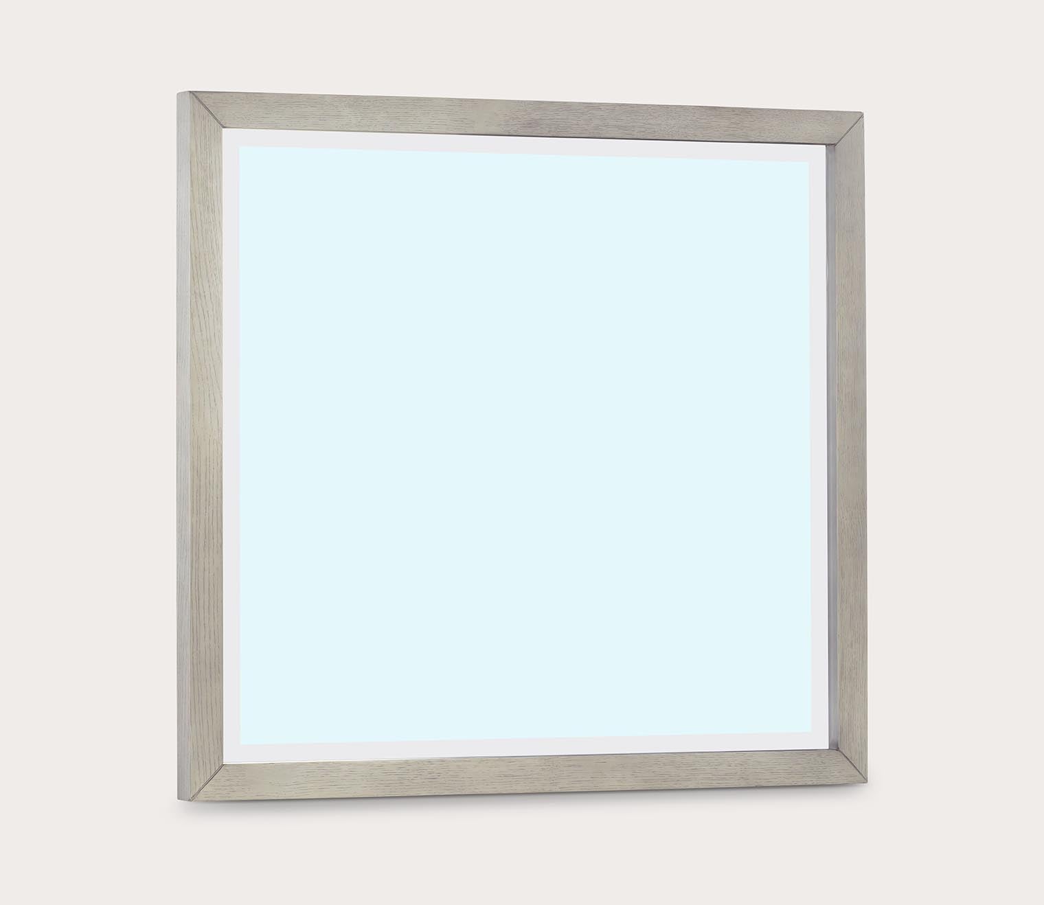 Argento Misty Grey Oak Frame Mirror