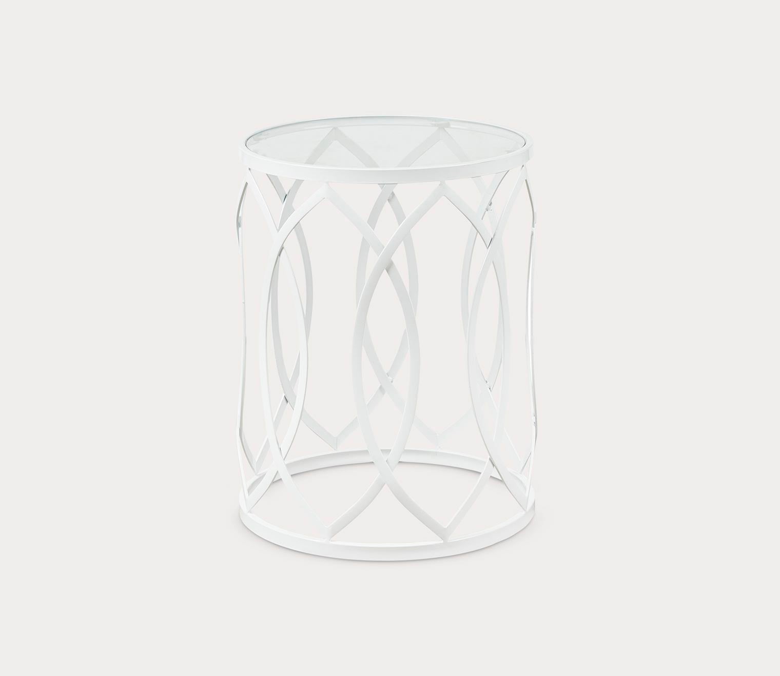 Arlo Metal Eyelet Accent Table by Madison Park